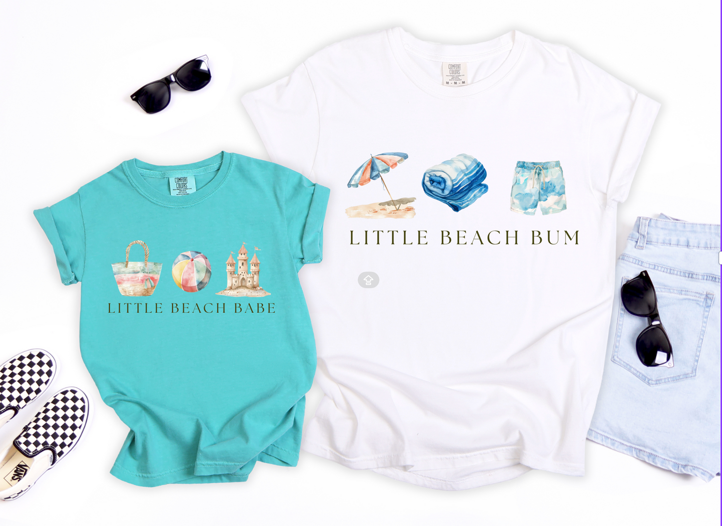 Little Beach Babe & Little Beach Bum Summer Tee