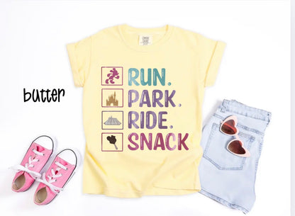 Run Park Ride Snack