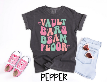 Retro Gymnastics - Vault Bars Beam Floor