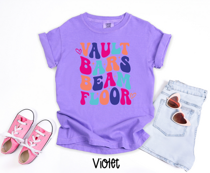 Retro Gymnastics - Vault Bars Beam Floor