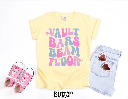 Retro Gymnastics - Vault Bars Beam Floor