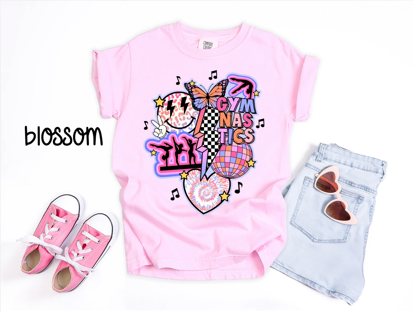 Retro Gymnastics Collage Tee
