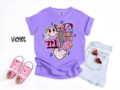 Retro Gymnastics Collage Tee