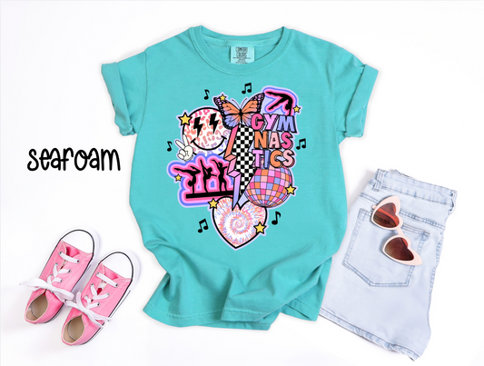 Retro Gymnastics Collage Tee