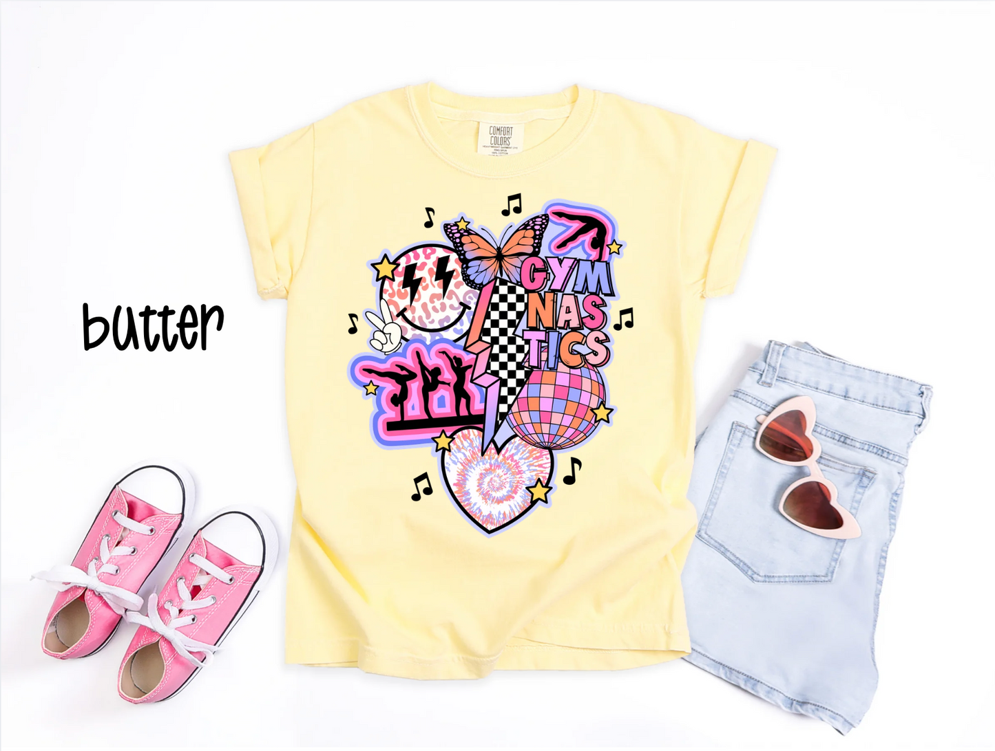 Retro Gymnastics Collage Tee