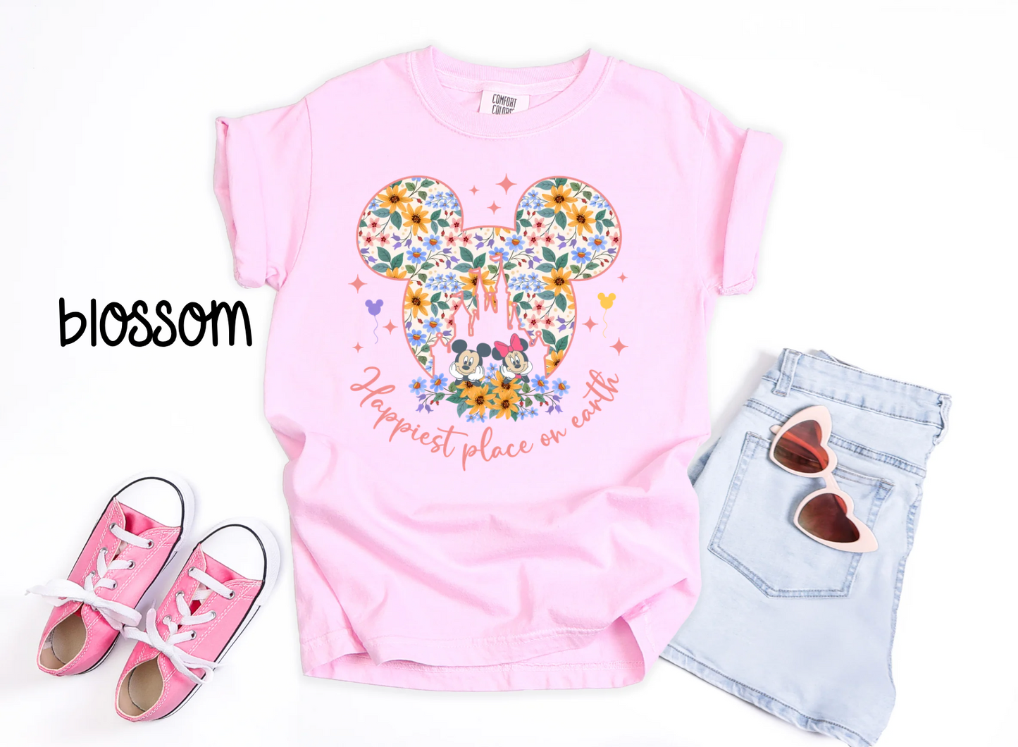 🌸  Floral Collection | Disney Inspired Castle & Mickey Tee