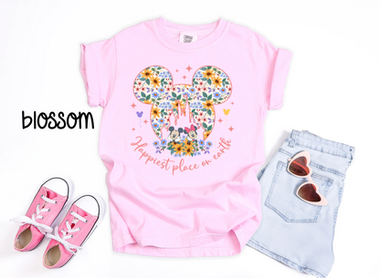 🌸  Floral Collection | Disney Inspired Castle & Mickey Tee