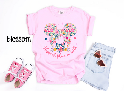 🌸  Floral Collection | Disney Inspired Castle & Mickey Tee