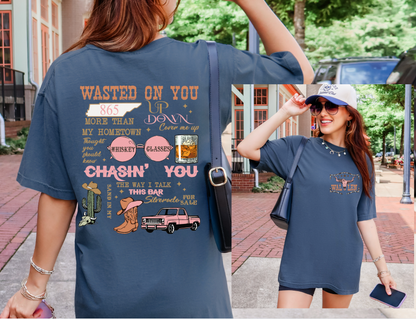 Wasted on You - Wallen Collage Tee