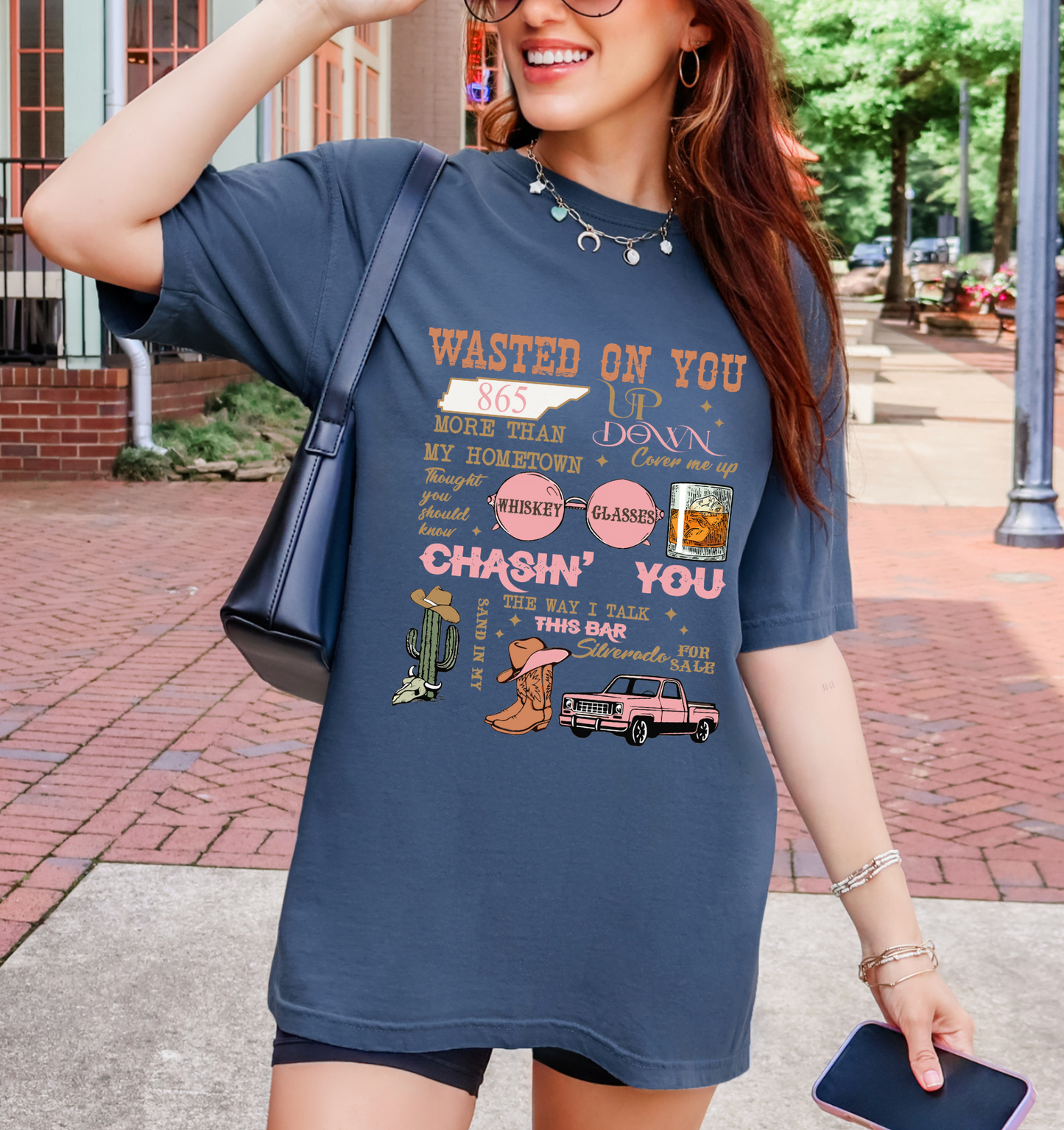 Wasted on You - Wallen Collage Tee