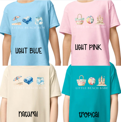 Little Beach Babe & Little Beach Bum Summer Tee
