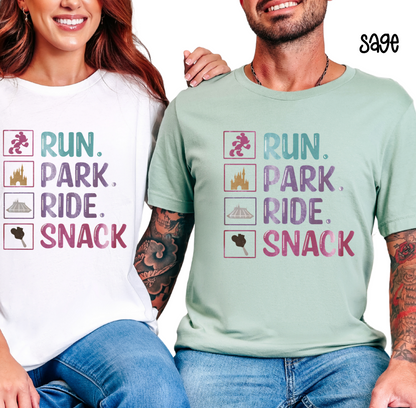 Run Park Ride Snack